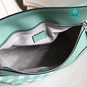 Loewe Gingham Puzzle Bag In Turquoise Size 29cm - 3