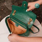 Gucci GG Marmont Small Shoulder Bag In Green 24x13x7cm - 4