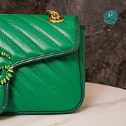 Gucci GG Marmont Small Shoulder Bag In Green 24x13x7cm - 3