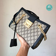 Gucci Padlock Small GG Shoulder Bag in Black 26x18x10cm - 3