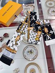 Louis Vuitton Confidential Monogram Giant Twill Silk Double-sided Scarves 4 styles size 8X120cm - 4