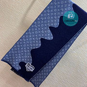 Louis Vuitton Monogram Drip Scarf In Blue 100% wool 200 x 43cm - 6