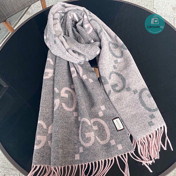 Gucci Scarf Double-sided Cashmere 45x195cm