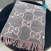 Gucci Scarf Double-sided Cashmere 45x195cm - 6