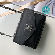  Louis Vuitton Mylockme Chain Bag Lockme Leather In Black 22.5 x 17.0 x 5.5 cm - 5