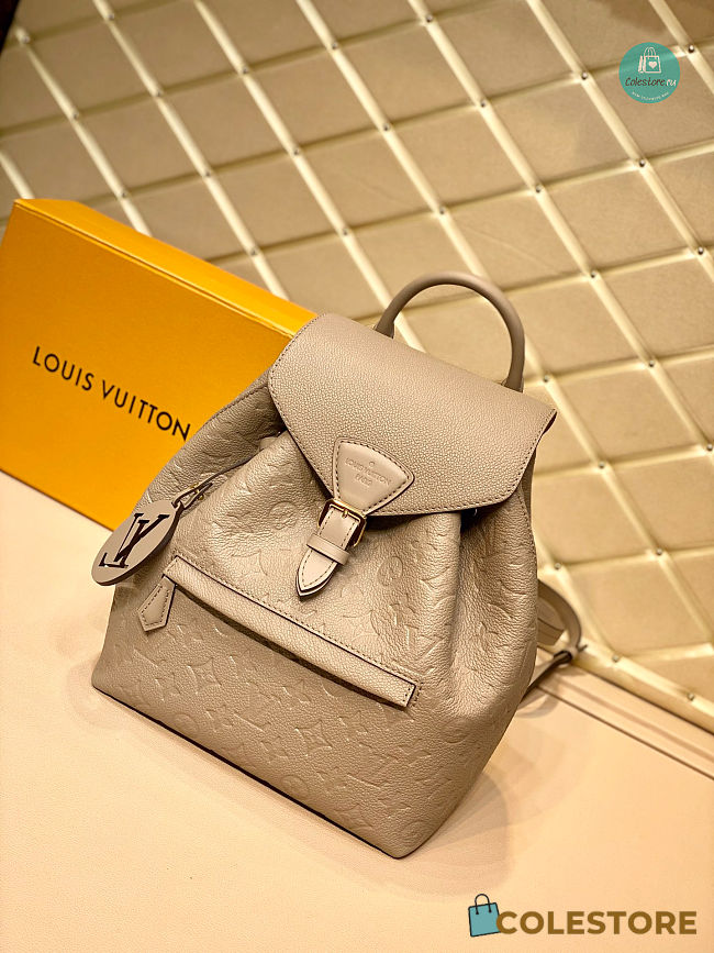 Louis Vuitton Montsouris Backpack Monogram Empreinte Leather In Turtledove 27.5 x 33.0 x 14.0 cm - 1