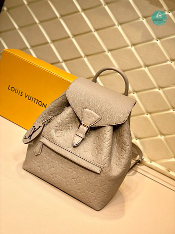 Louis Vuitton Montsouris Backpack Monogram Empreinte Leather In Turtledove 27.5 x 33.0 x 14.0 cm