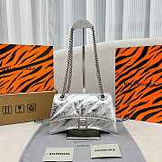 Colestore Balenciaga Crush small chain-strap silver shoulder bag 25x15x9.5cm - 1