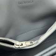 Colestore Balenciaga Crush small chain-strap silver shoulder bag 25x15x9.5cm - 2