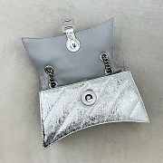 Colestore Balenciaga Crush small chain-strap silver shoulder bag 25x15x9.5cm - 3