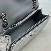 Colestore Balenciaga Crush small chain-strap silver shoulder bag 25x15x9.5cm - 4