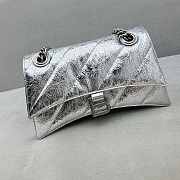 Colestore Balenciaga Crush small chain-strap silver shoulder bag 25x15x9.5cm - 6