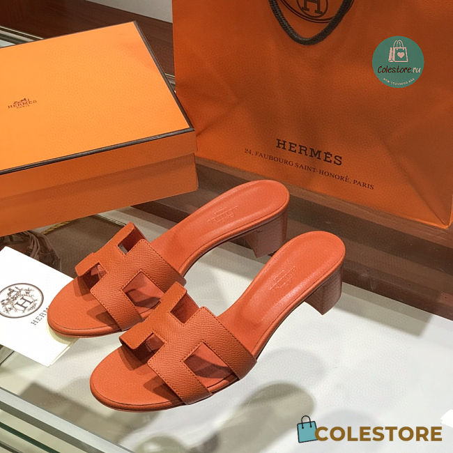 Hermes Sandals In Orange 005 - 1