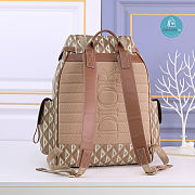 Dior Hit the Road Backpack Coffee CD Diamond Canvas 43 x 51 x 20 cm - 4