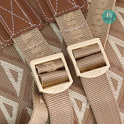 Dior Hit the Road Backpack Coffee CD Diamond Canvas 43 x 51 x 20 cm - 5