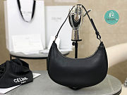 Celine Ava Bag In Smooth Calfskin With Celine Print Black 23x14x7cm  - 5