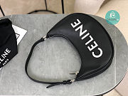 Celine Ava Bag In Smooth Calfskin With Celine Print Black 23x14x7cm  - 2