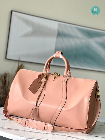 Louis Vuitton Keepall 50 travel Monogram Solar Ray In Pink 50.0x 29.0x 23.0 cm