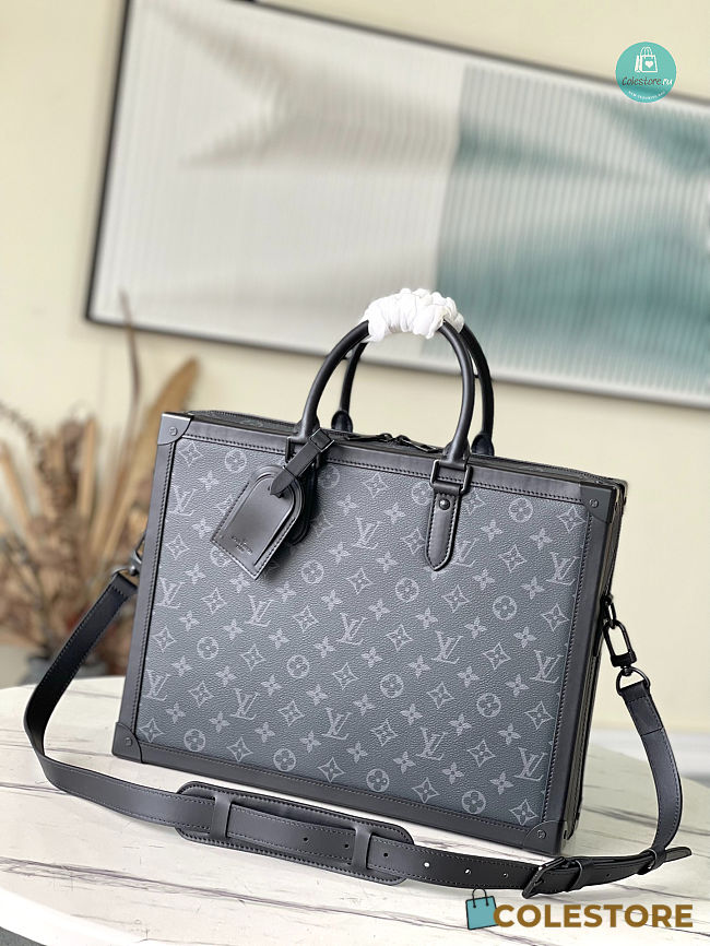Louis Vuitton Soft Trunk Briefcase Monogram Eclipse Canvas 29.0 x 38.0 x 8.0 cm - 1