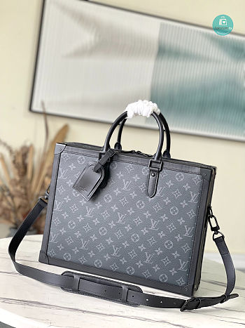 Louis Vuitton Soft Trunk Briefcase Monogram Eclipse Canvas 29.0 x 38.0 x 8.0 cm