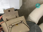 Celine Pico Belt Bag In Grained Calfskin Light Taupe 15x13x9 cm - 4
