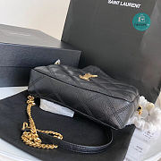 YSL Saint Laurent Becky Quilted Mini Bag In Black 19×11×5cm   - 4