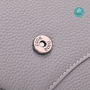 Dior Saddle Dior Gray Grained Calfskin With 'Christian Dior 1947' Signature 26 x 19 x 4.5 cm - 6