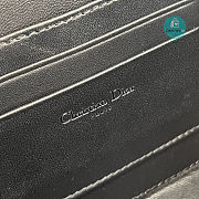 Chanel Mini Flap Bag with Top Handle Lambskin Leather In Black 12 × 20 × 6 cm - 2