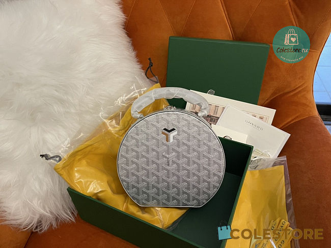 Goyard The Alto Hatbox Trunk Bag - Silver Limited Edition 16.5 cm x 7 cm x 18 cm - 1