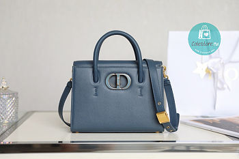 Dior 30 Montaigne St Honore Tote In Blue 25 x 19 x 12 cm