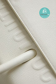 Dior 30 Montaigne St Honore Tote In White 25 x 19 x 12 cm - 6