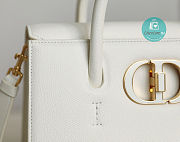 Dior 30 Montaigne St Honore Tote In White 25 x 19 x 12 cm - 2