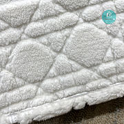 Dior Book Tote Latte Cannage Shearling In White 42x18x35cm - 3