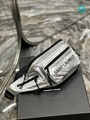 YSL Nylon Bum Bag In White 24 × 16 cm - 3