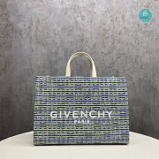 Givenchy Medium G Tote Shopping Bag In Denim In Blue 37x11x28 cm - 1