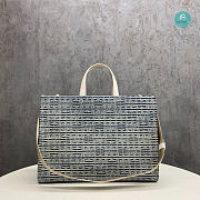 Givenchy Medium G Tote Shopping Bag In Denim In Blue 37x11x28 cm - 5