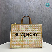 Givenchy Medium G Tote Shopping Bag Raffia In Blue 37x11x28 cm - 1