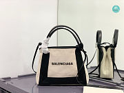 Colestore Balenciaga Navy Cabas Canvas Tote 25x18x9cm - 1