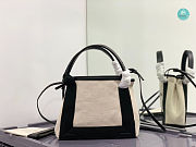 Colestore Balenciaga Navy Cabas Canvas Tote 25x18x9cm - 2