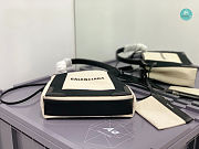Colestore Balenciaga Navy Cabas Canvas Tote 25x18x9cm - 4