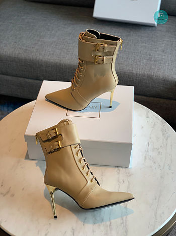 Balmain Ankle Boots Beige Size 35-42