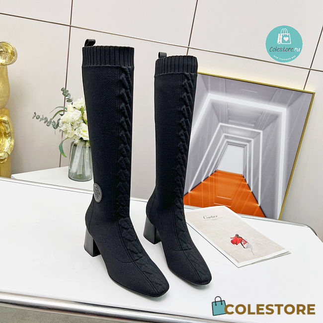 Hermes Fontaine 60 Boots In Black 34-42 - 1