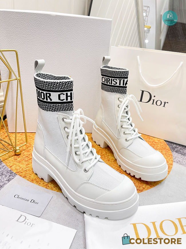 Dior D-Major Ankle Boots In White Size 35-41 - 1