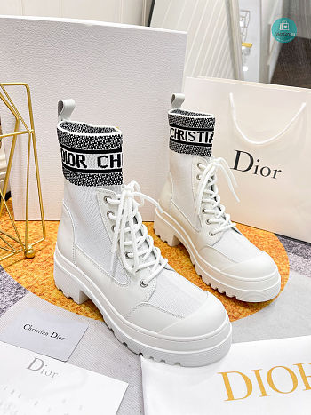 Dior D-Major Ankle Boots In White Size 35-41