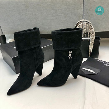YSL Women's Black Liz 85 Boots Size 35-41