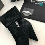 YSL Women's Black Liz 85 Boots Size 35-41 - 3