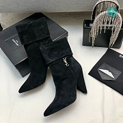YSL Women's Black Liz 85 Boots Size 35-41 - 5