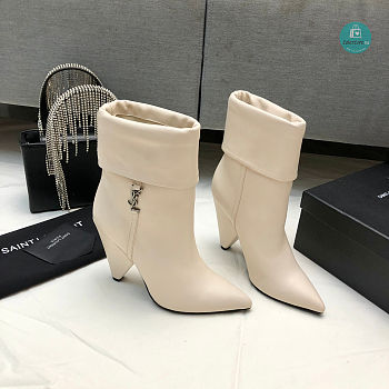 YSL Women's Beige Liz 85 Boots Size 35-41