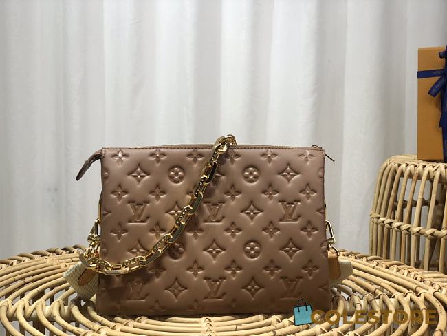 Louis Vuitton Coussin PM Bag In Taupe Size 26 x 20 x 12 cm - 1