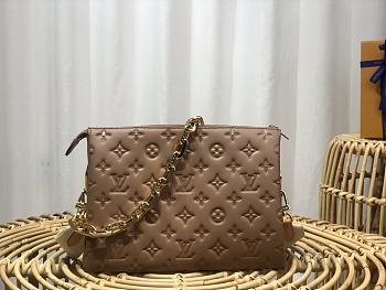 Louis Vuitton Coussin PM Bag In Taupe Size 26 x 20 x 12 cm